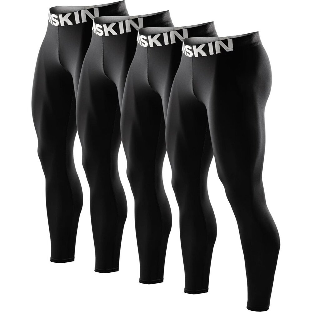 Men’s Classic 3 Compression Baselayer Athletic Workout Pant Tight Legging